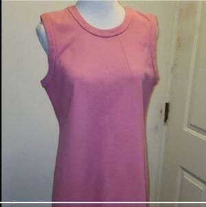 JANE ATELIER, GOAT MINI SLEEVELESS DRESS CAREER MINIMALIST PONTE KNIT